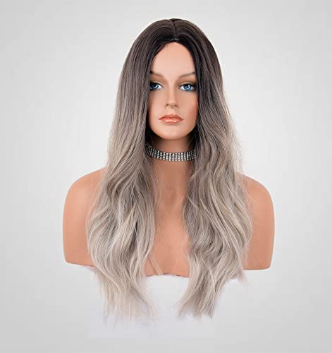 Wavy Silver Platinum Grey Mixed Wig - Image 9