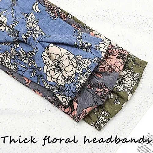 Wide Boho Bandeau Stretch Headbands 3 Pack - Image 13