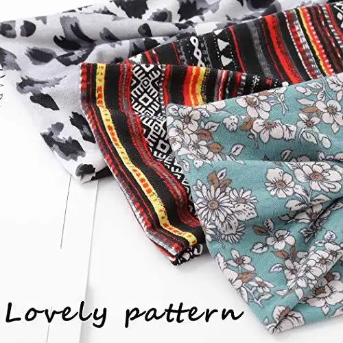Wide Boho Bandeau Stretch Headbands 3 Pack - Image 24