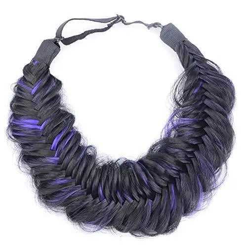 Wide Fishtail  Braided Headband Elastic Stretch Hairpiece - Image 10