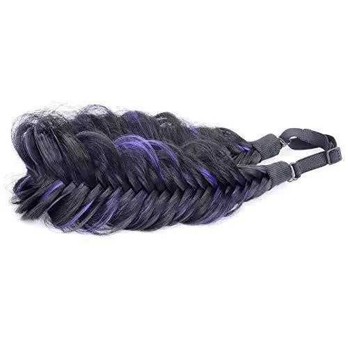 Wide Fishtail  Braided Headband Elastic Stretch Hairpiece - Image 11