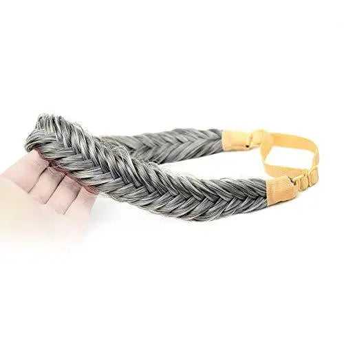 Wide Fishtail  Braided Headband Elastic Stretch Hairpiece - Image 19