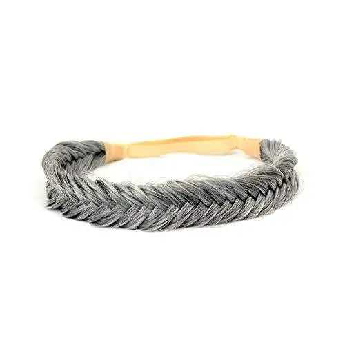 Wide Fishtail  Braided Headband Elastic Stretch Hairpiece - Image 20