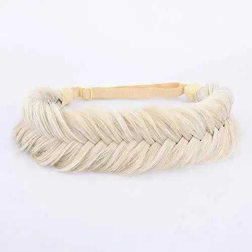 Wide Fishtail  Braided Headband Elastic Stretch Hairpiece - Image 25
