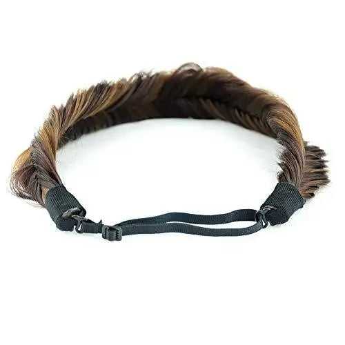 Wide Fishtail  Braided Headband Elastic Stretch Hairpiece - Image 3