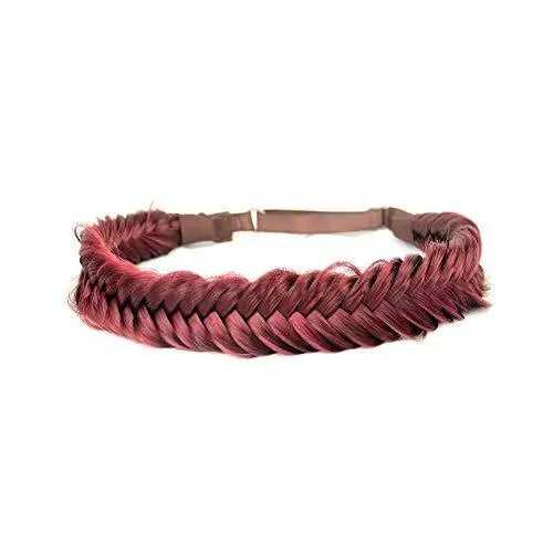 Wide Fishtail  Braided Headband Elastic Stretch Hairpiece - Image 34