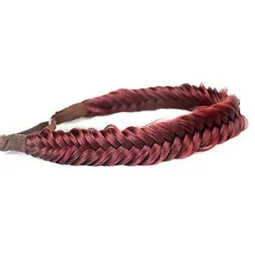Wide Fishtail  Braided Headband Elastic Stretch Hairpiece - Image 35