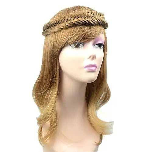 Wide Fishtail  Braided Headband Elastic Stretch Hairpiece - Image 39