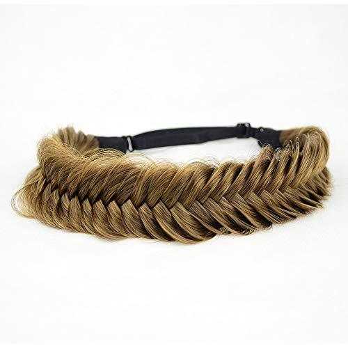 Wide Fishtail  Braided Headband Elastic Stretch Hairpiece - Image 45