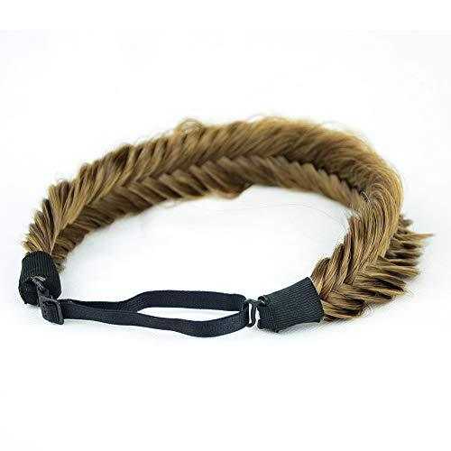 Wide Fishtail  Braided Headband Elastic Stretch Hairpiece - Image 48