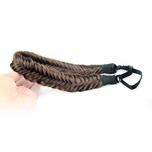 Wide Fishtail  Braided Headband Elastic Stretch Hairpiece - Image 49