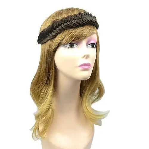Wide Fishtail  Braided Headband Elastic Stretch Hairpiece - Image 5