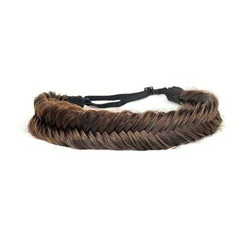 Wide Fishtail  Braided Headband Elastic Stretch Hairpiece - Image 50