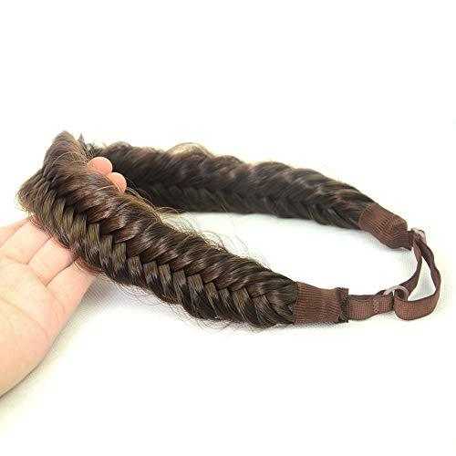 Wide Fishtail  Braided Headband Elastic Stretch Hairpiece - Image 53