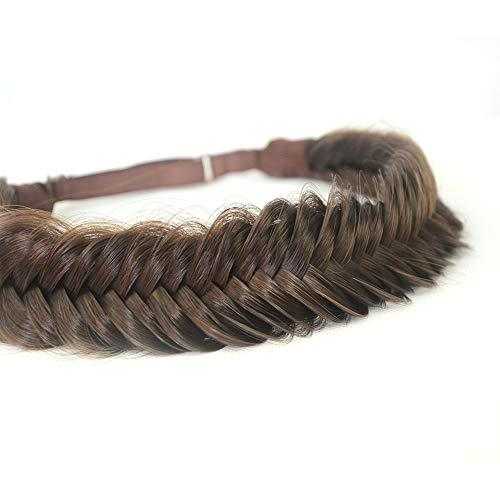 Wide Fishtail  Braided Headband Elastic Stretch Hairpiece - Image 54
