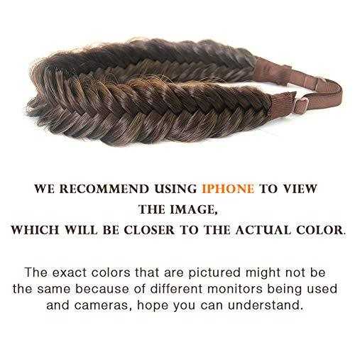 Wide Fishtail  Braided Headband Elastic Stretch Hairpiece - Image 55