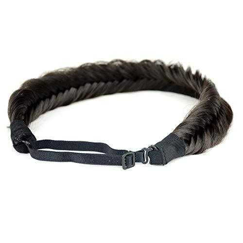 Wide Fishtail  Braided Headband Elastic Stretch Hairpiece - Image 60