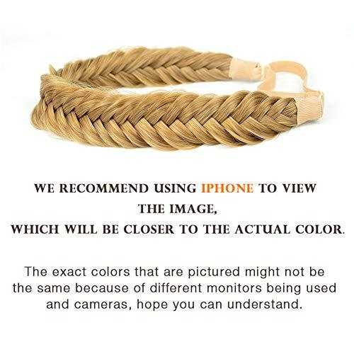 Wide Fishtail  Braided Headband Elastic Stretch Hairpiece - Image 63