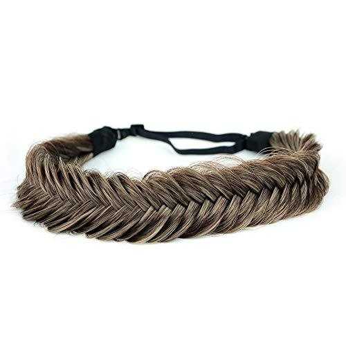 Wide Fishtail  Braided Headband Elastic Stretch Hairpiece - Image 65
