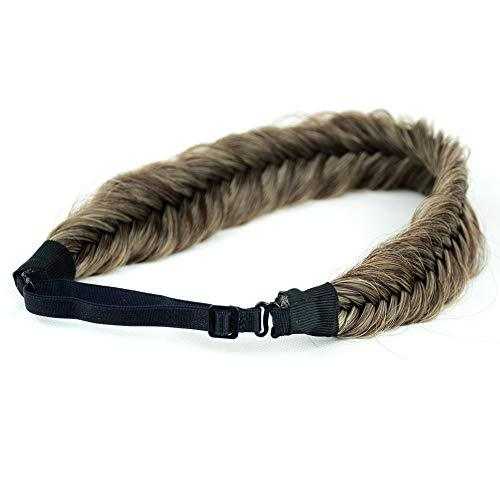 Wide Fishtail  Braided Headband Elastic Stretch Hairpiece - Image 68