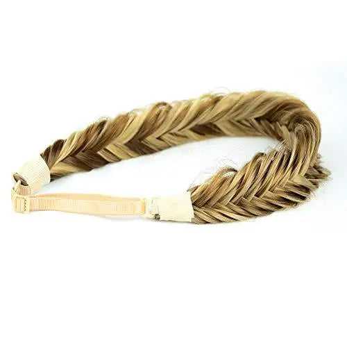 Wide Fishtail  Braided Headband Elastic Stretch Hairpiece - Image 8