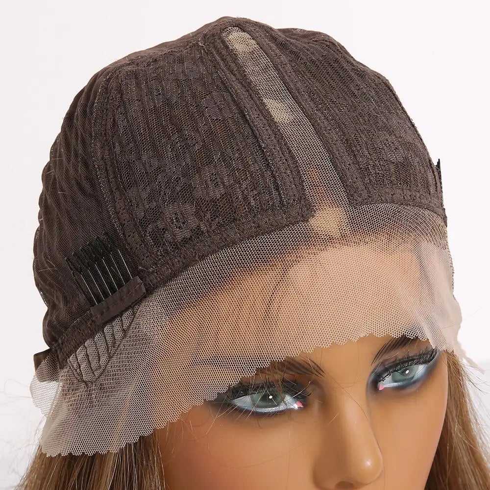 Wig Style -AO 332 - Long Rooted Ombre Lace Front Synthetic Wig - Image 4