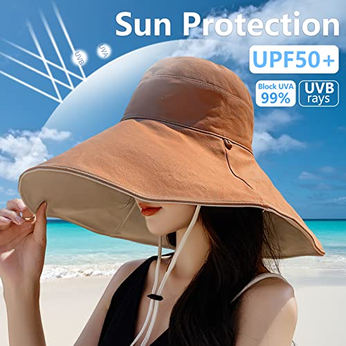 Women's Beach Sun Hat Ultra Wide Brim - Image 48